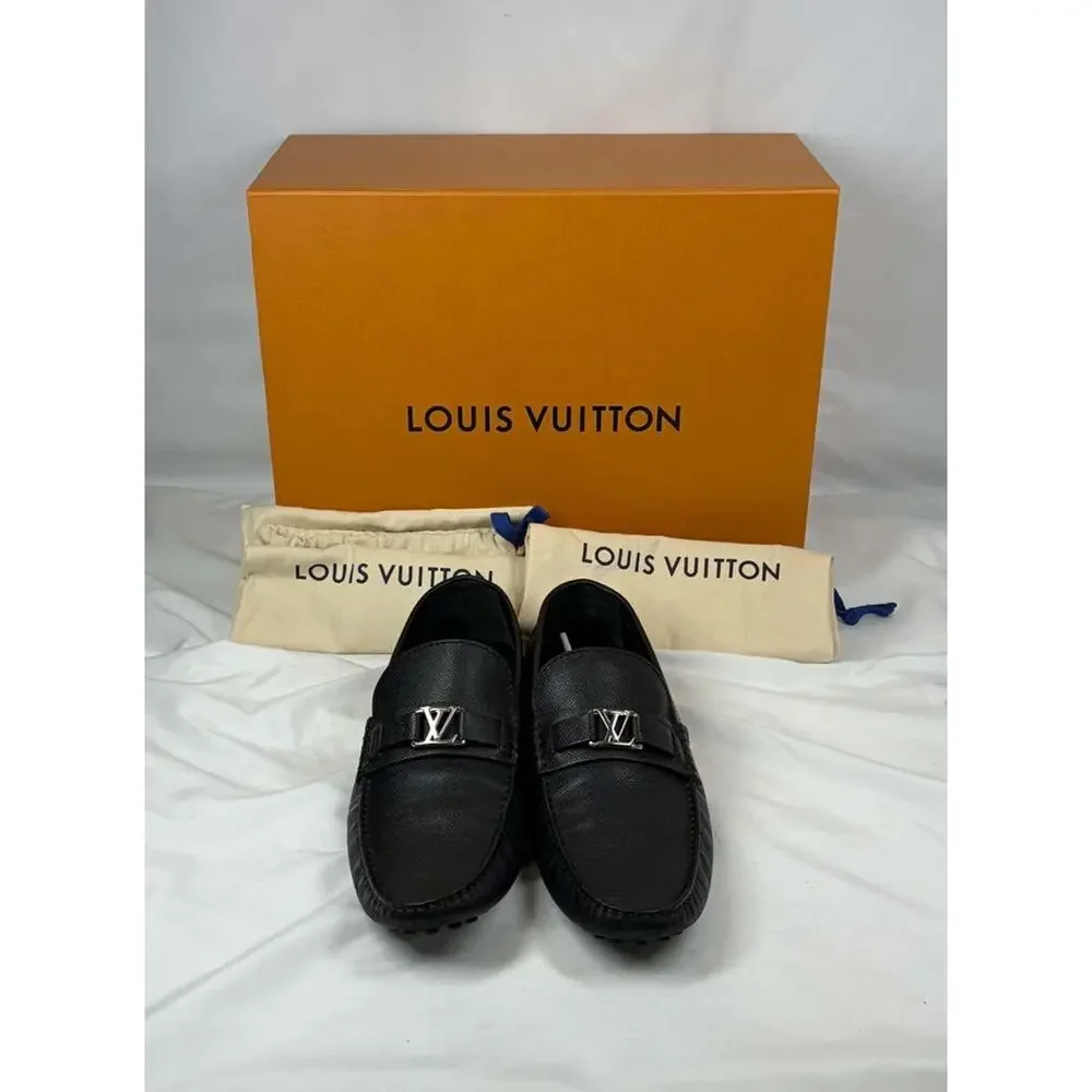 Louis Vuitton Hockenheim Driving Moccasin Loafers Mens SZ 10.5 SPB JA-366314